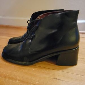 Vintage Franco Sarto Lace Up Ankle Boots - Size 10